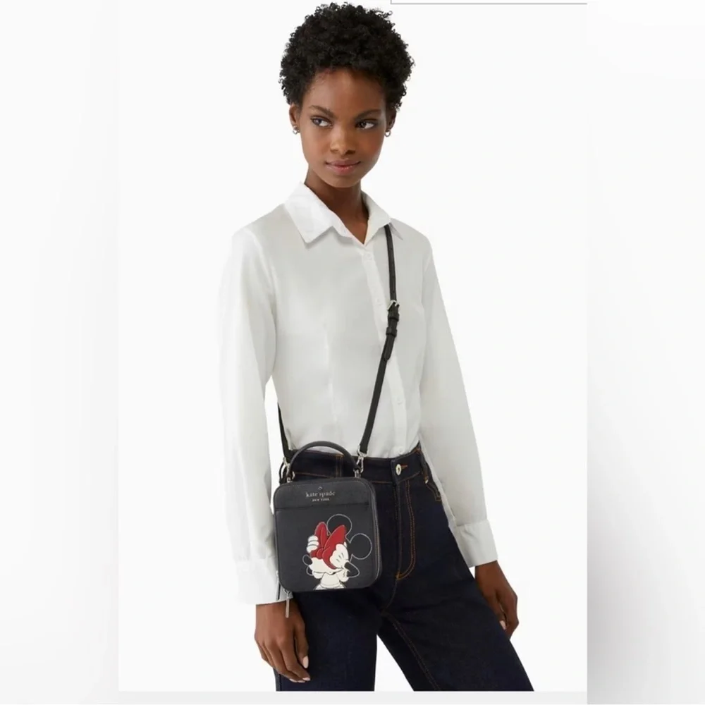 New Disney X Kate Spade New York Minnie Mouse Daisy Vanity Crossbody Bag…